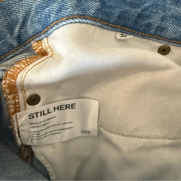 Still Here Cloud Rainbow Tate Crop Jeans - Picture 6 of 7